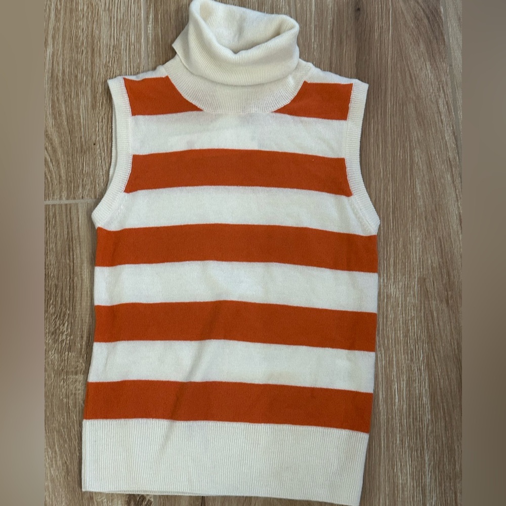 🆕NWT WE NORWEGIANS Gullholmen striped merino wool and cashmere-blend vest XS